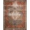 Layla Ocean/Multi 2 ft. x 5 ft. Traditional 100% Polyester Area Rug by LOLOI II