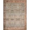 Layla Ocean/Rust 1 ft. 6 in. x 1 ft. 6 in. Sample Traditional Polyester Area Rug by LOLOI II