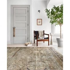 Layla Olive/Charcoal 2 ft. 3 in. x 3 ft. 9 in. Traditional 100% Polyester Area Rug by LOLOI II 9 Layla Olive/Charcoal 2 ft. 3 in. x 3 ft. 9 in. Traditional 100% Polyester Area Rug by LOLOI II -Bungalow Flooring Store olive charcoal loloi ii area rugs layllay 03olcc2339 31 1000