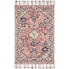 Elka Pink/Multi 7 ft. 9 in. x 9 ft. 9 in. Transitional 100% Wool Area Rug by LOLOI II