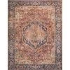 Layla Red/Navy 5 ft. x 7 ft. 6 in. Traditional 100% Polyester Area Rug by LOLOI II