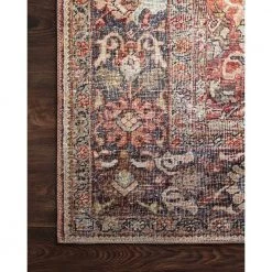 Layla Spice/Marine 1 ft. 6 in. x 1 ft. 6 in. Sample Traditional Polyester Area Rug by LOLOI II -Bungalow Flooring Store spice marine loloi ii area rugs layllay 02sqnn160s d4 1000
