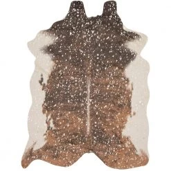 Bryce Walnut/Champagne 5 ft. x 6 ft. 6 in. Contemporary Acrylic Area Rug by LOLOI II