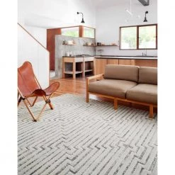 Hagen White/Sky 6 ft. 7 in. x 9 ft. 2 in. Contemporary 100% Polypropylene Pile Area Rug by LOLOI II 5 Hagen White/Sky 6 ft. 7 in. x 9 ft. 2 in. Contemporary 100% Polypropylene Pile Area Rug by LOLOI II -Bungalow Flooring Store white sky loloi ii area rugs hagehag 03whsc6792 31 1000